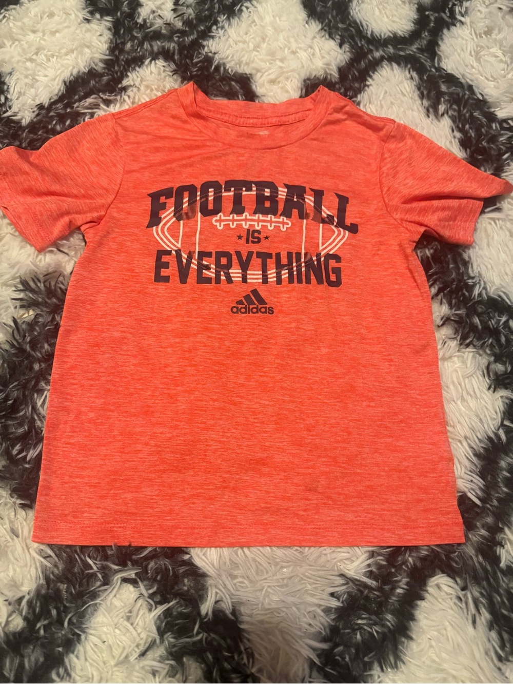 adidas Orange Short Sleeve 'Football is Everything' Tee